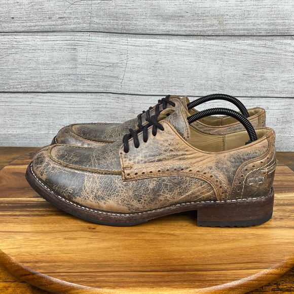 Bed Stu Moc Toe Cobbler Distressed Benchmade Brogue Oxfords Men’s Shoe Size 11.5